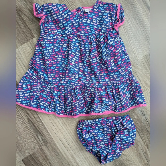 Vineyard Vines Other - Vineyard Vines x Target Colorful Whale Print Ruffle Dress